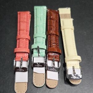 Invicta Women's Watch Straps in Coral, Mint, Brown, and Cream